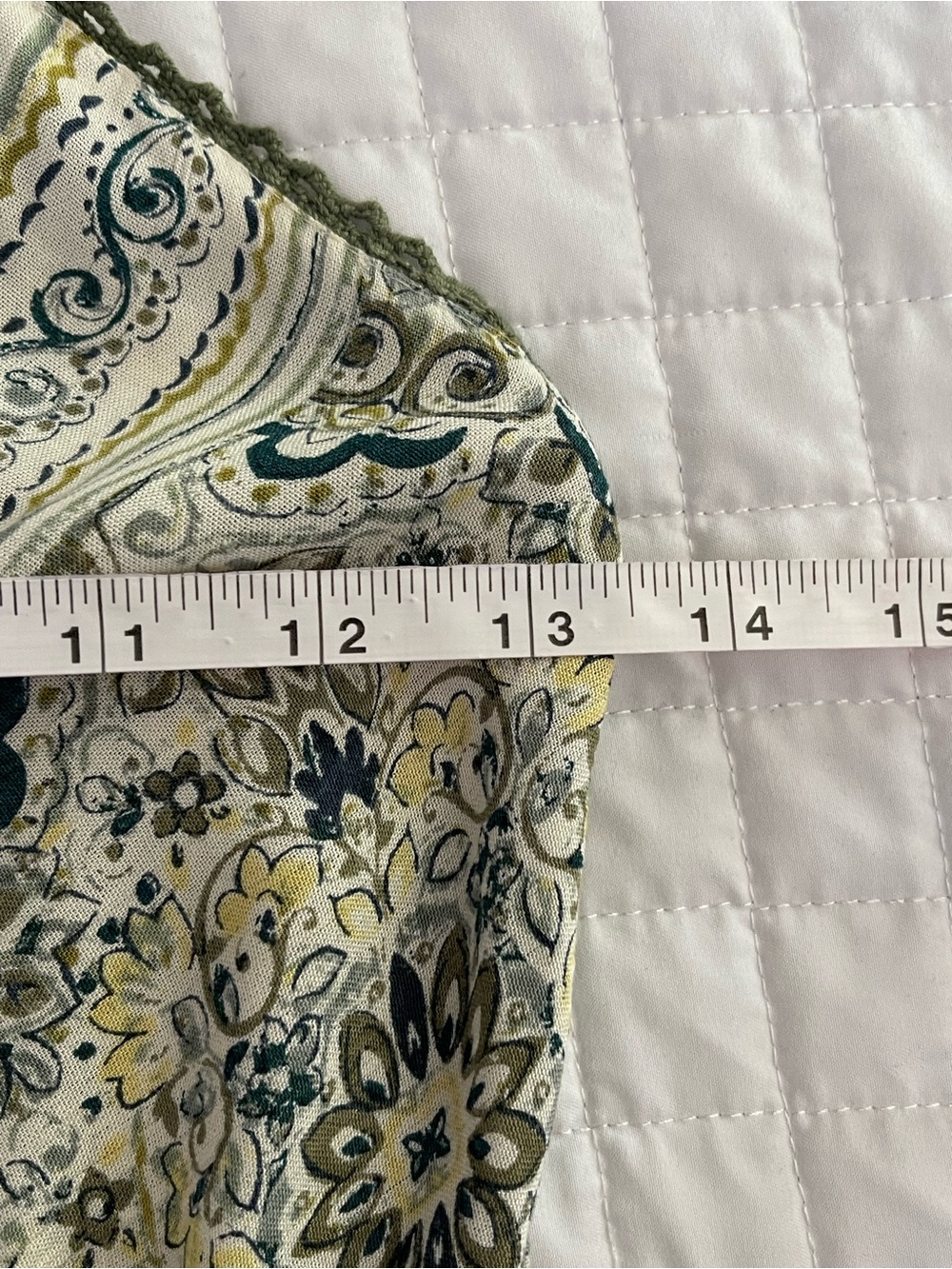 Angie Paisley Floral Tiered Maxi Dress Cottagecore Boho Size Small Coastal - Picture 7 of 9